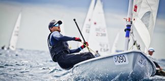 Paso de gigante del regatista del Náutico Río Piedras Guillermo Flores en Miami