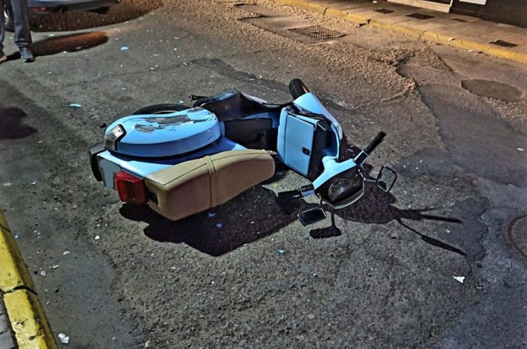 Interceptan al conductor de un coche que se dio a la fuga tras colisionar con una moto en Aljaraque