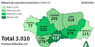 Coronavirus: Salud confirma 7 nuevos casos en Huelva, que suma ya 77 positivos