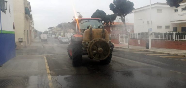 Coronavirus: Punta Umbría incorpora atomizadores para fumigar las calles