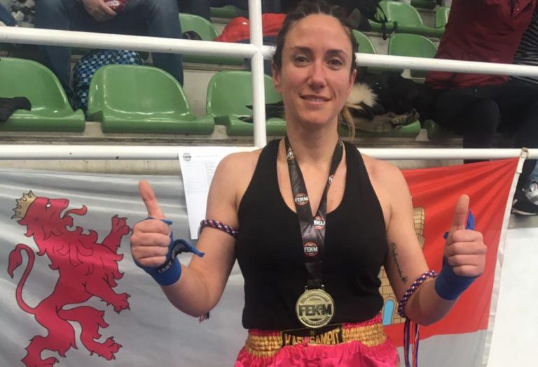La Guardia Civil destinada en Huelva Yohanna Alonso, campeona de España de Muay Thai