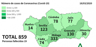Coronavirus: la Consejería de Salud eleva a 14 los positivos en Huelva