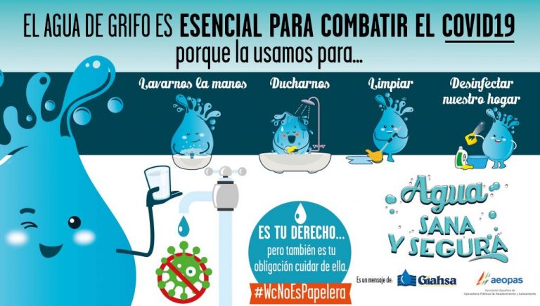 Giahsa alerta del peligro de arrojar toallitas húmedas al WC durante el confinamiento