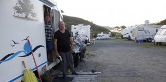 Unos 15 extranjeros permanecen confinados en sus autocaravanas en pleno Andévalo onubense