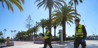 El Ejército de Tierra realiza este domingo en Ayamonte labores de presencia y reconocimiento