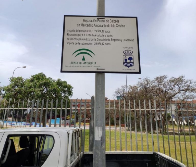 Comienzan las obras de asfaltado del mercadillo de Isla Cristina