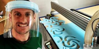 Coronavirus: el Ayuntamiento de Punta y la empresa Buba Custom Vans fabrican viseras protectoras