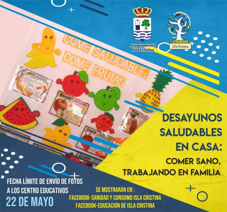 Isla Cristina implica a las familias en los ‘desayunos saludables’ a través de las redes sociales