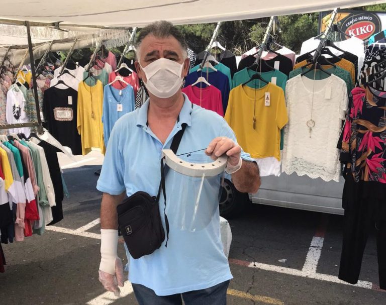 El mercadillo de Punta ha regresado este lunes con más vigilancia y medidas de seguridad