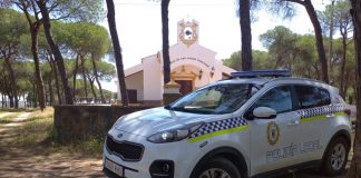 Cartaya extrema la vigilancia en la Pradera de san Isidro durante el fin de semana de romería