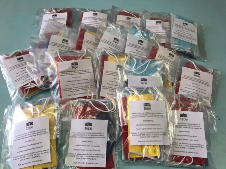 Lepe reparte esta semana 28.000 mascarillas en las alcaldías de barrio
