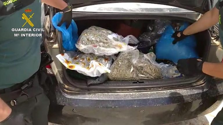 Intervienen un alijo de marihuana en Paymogo dispuesto para su venta en Portugal