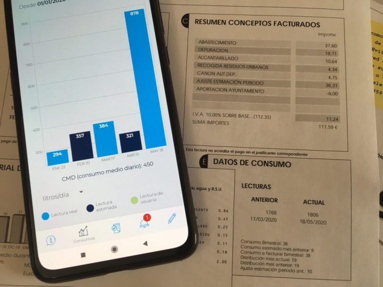 Giahsa prorratea el incremento de las facturas del agua más afectadas por el confinamiento