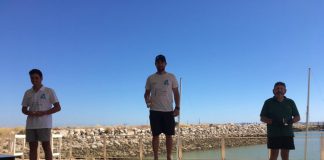 Guillermo Flores, del Náutico Río Piedras de El Rompido, campeón andaluz de Láser Estándar