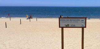 Islantilla habilita una zona de rotación para agilizar el acceso sin sobrilla a la playa