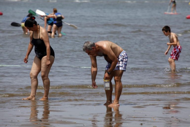 Punta Umbría acuerda aumentar la vigilancia a las motos acuáticas y a la captura de coquinas por parte de bañistas