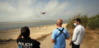 Cartaya vigila sus pinares y playas con drones dotados de inteligencia artificial