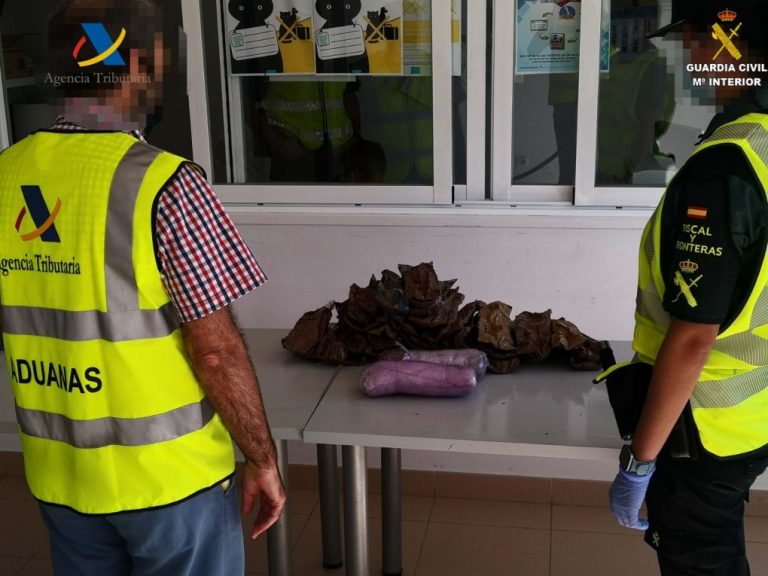 Hallan 13,5 kilos de coca ocultos en el depósito de un vehículo en el ferry destino a Canarias