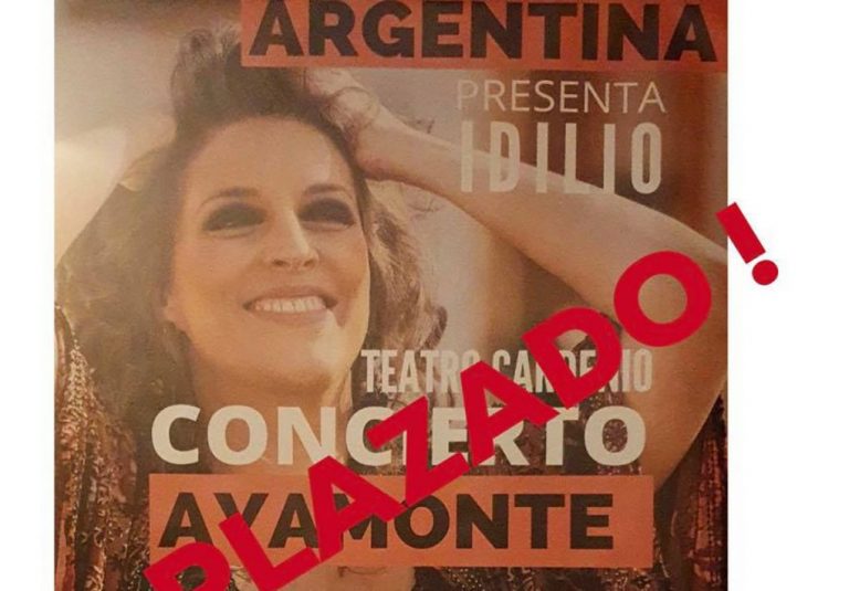 Cancelado el concierto de Argentina en Ayamonte por la pandemia del Coronavirus