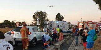 Varios heridos en una colisión entre al menos tres vehículos en Pozo del Camino