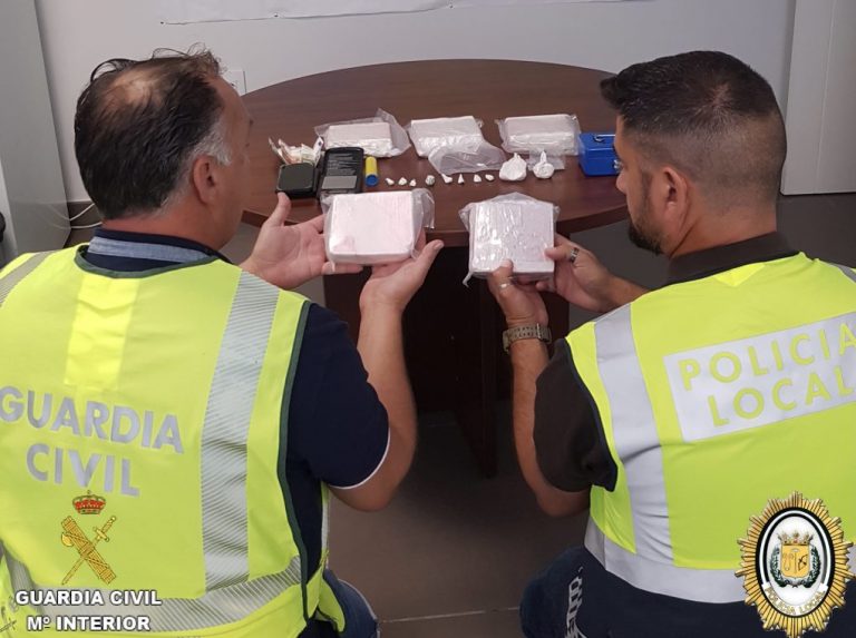 Intervienen 2,6 kilos de cocaína en Bollullos Par del Condado
