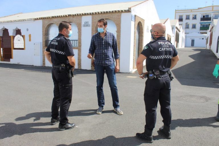 Cartaya refuerza la seguridad y pide responsabilidad frente al covid en estos días festivos