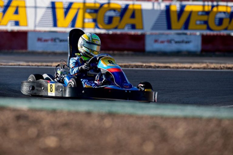 Los hermanos de El Rompido Pablo y Marcos Morgado brillan en el Nacional de Karting de Campillos