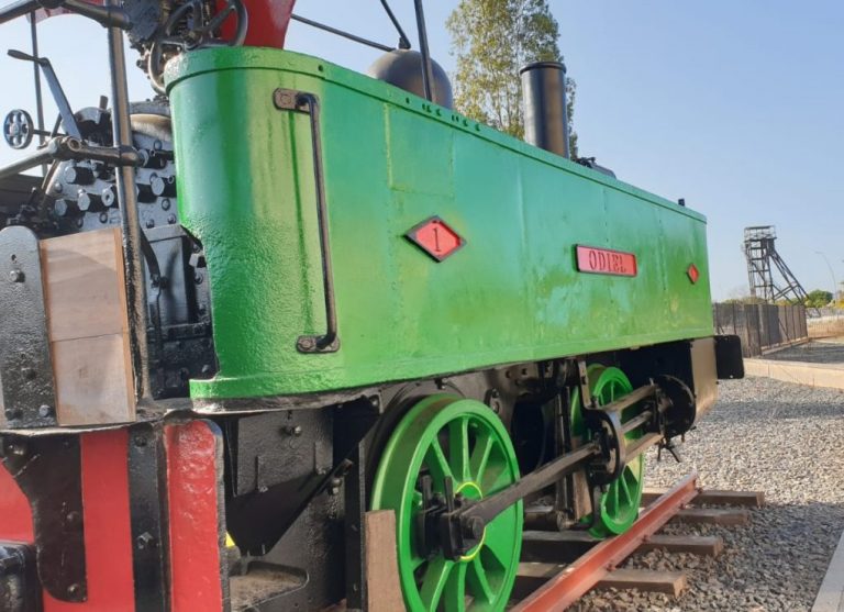 Aljaraque restaura la locomotora Odiel, una de las más antiguas de España