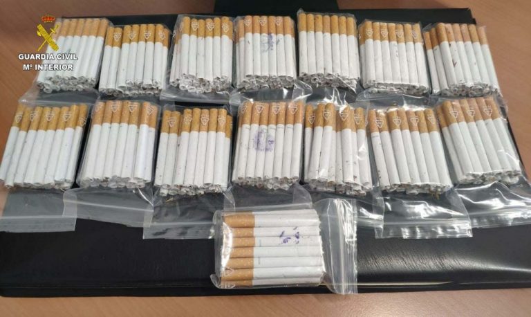 Intervienen 300 cigarrillos de contrabando dispuestos para su venta en Cumbres Mayores