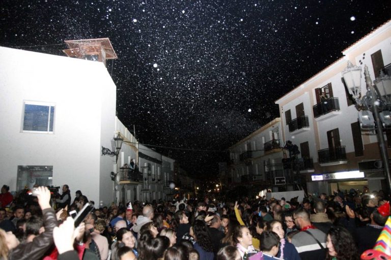 El coronavirus deja este año a Lepe sin sus nevadas navideñas