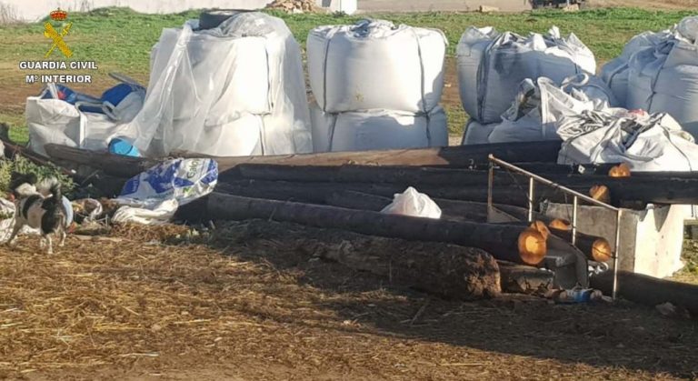 Recuperan 26 postes de teléfonos que habían sido robados en Beas
