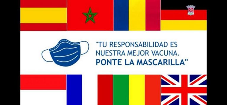 Cartaya apela al uso de mascarilla en un vídeo en los distintos idiomas que conviven en el municipio