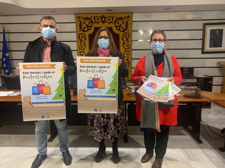 Ayuntamiento y empresarios inician una campaña para fomentar las compras navideñas en los comercios de Punta Umbría