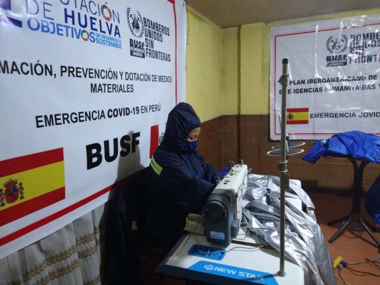 Diputación colabora con Bomberos Unidos Sin Fronteras en la dotación de EPIs y material sanitario en Loreto (Perú)