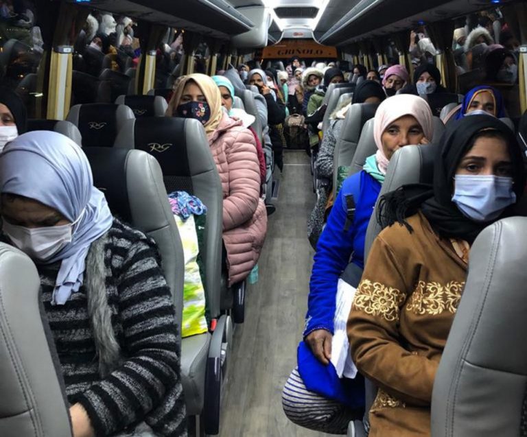 Las próximas 550 mujeres contratadas en origen llegan este viernes a Huelva por Algeciras