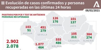 Huelva (127), Isla (54) y Lepe (52), municipios más afectados por los 570 casos del fin de semana