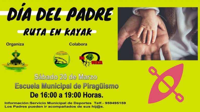 Punta Umbría organiza jornadas de tenis, pádel y piragüismo para celebrar el día del padre