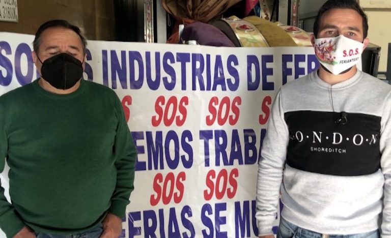 Feriantes onubenses recurren a ONG para comer tras más de un año sin actividad