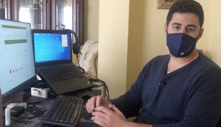 Un joven isleño crea una web para informar a sus vecinos sobre los datos de la pandemia en la localidad