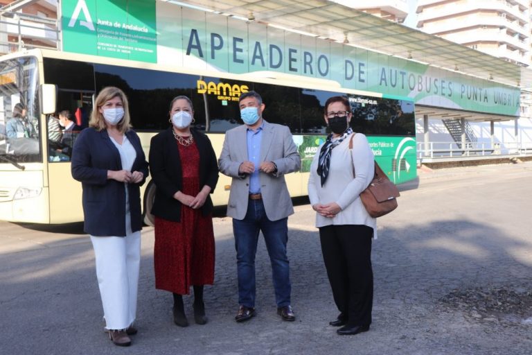 Fomento realiza mejoras en el Apeadero de Autobuses de Punta Umbría