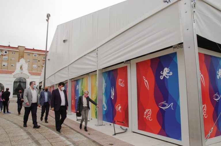 El Ayuntamiento de Huelva ultima las obras del mercado temporal de San Sebastián para su apertura
