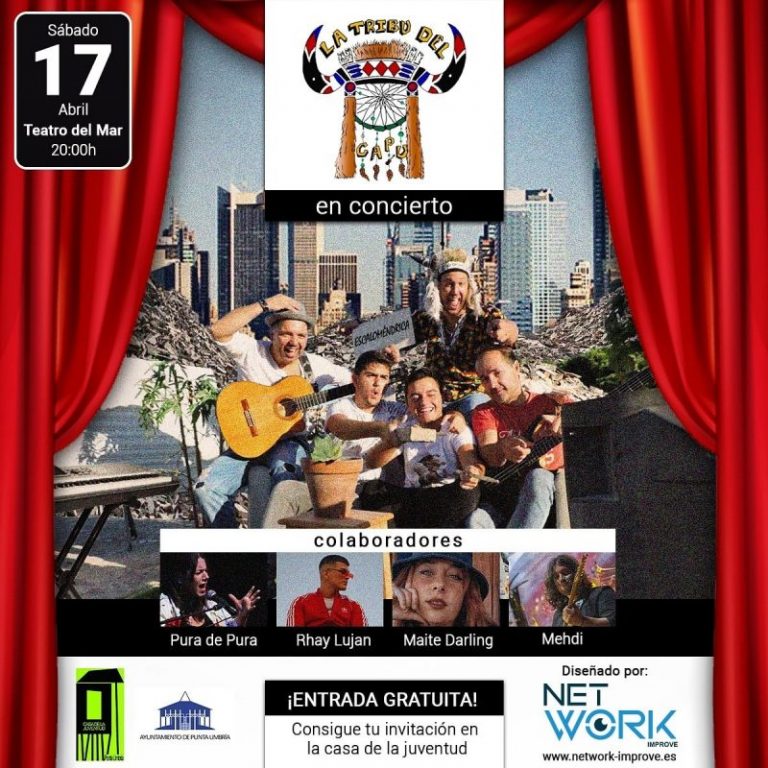 La Tribu del Capu actúa este sábado dentro las actividades del Mes de la Juventud de Punta Umbría