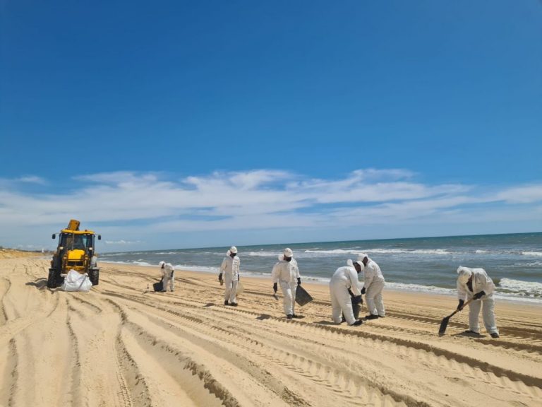 Concluye por hoy martes la limpieza del hidrocarburo en la costa entre Mazagón y Matalascañas
