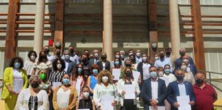 La subdelegada entrega a 80 alcaldes de Huelva los fondos del Gobierno para contratar a casi 10.000 parados en el PFEA