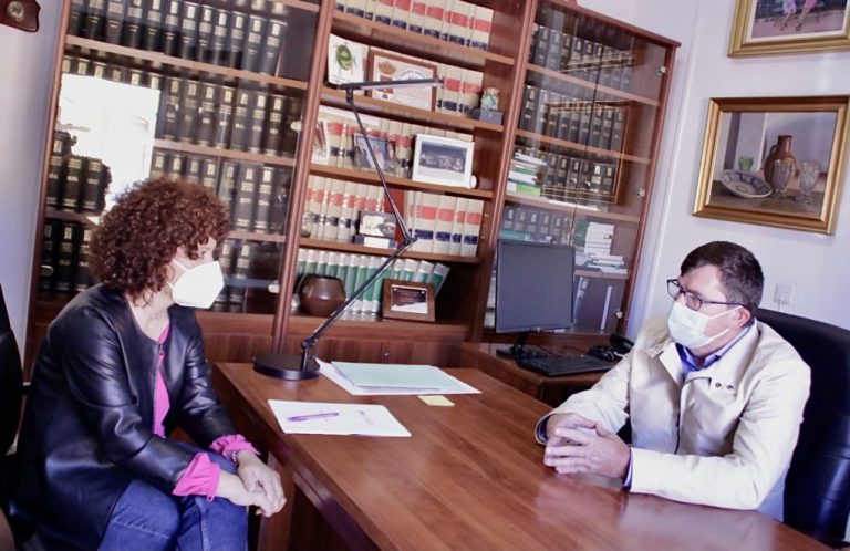 La presidenta de la Diputación de Huelva visita Puebla, Galaroza, Hinojales y Cañaveral