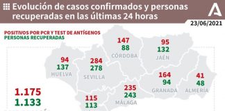 Huelva (28), Palos (9) y Moguer (8), municipios más afectados por los 94 casos de este miércoles