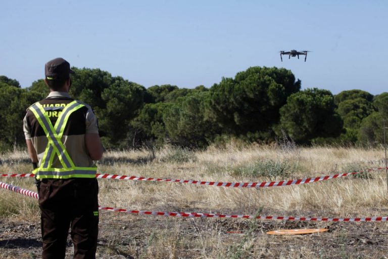 Cartaya vigila su pinar y litoral con drones para prevenir incendios forestales