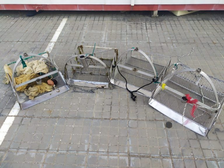 Incautados en lo que va de año en Huelva 42 rastros manuales para la captura ilegal de coquinas