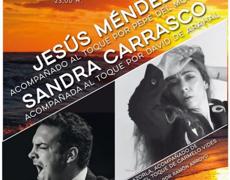 Sandra Carrasco y Jesús Méndez centran el cartel del Festival Flamenco ‘Rumbo al mar de Punta Umbría