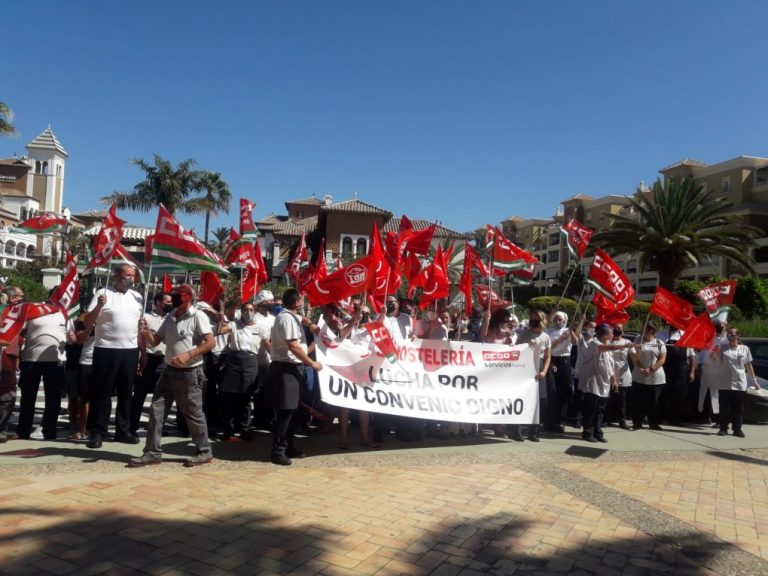 El 90% de los empleados secunda la concentración en Isla Canela y Matalascañas por el bloqueo del convenio de la hostelería